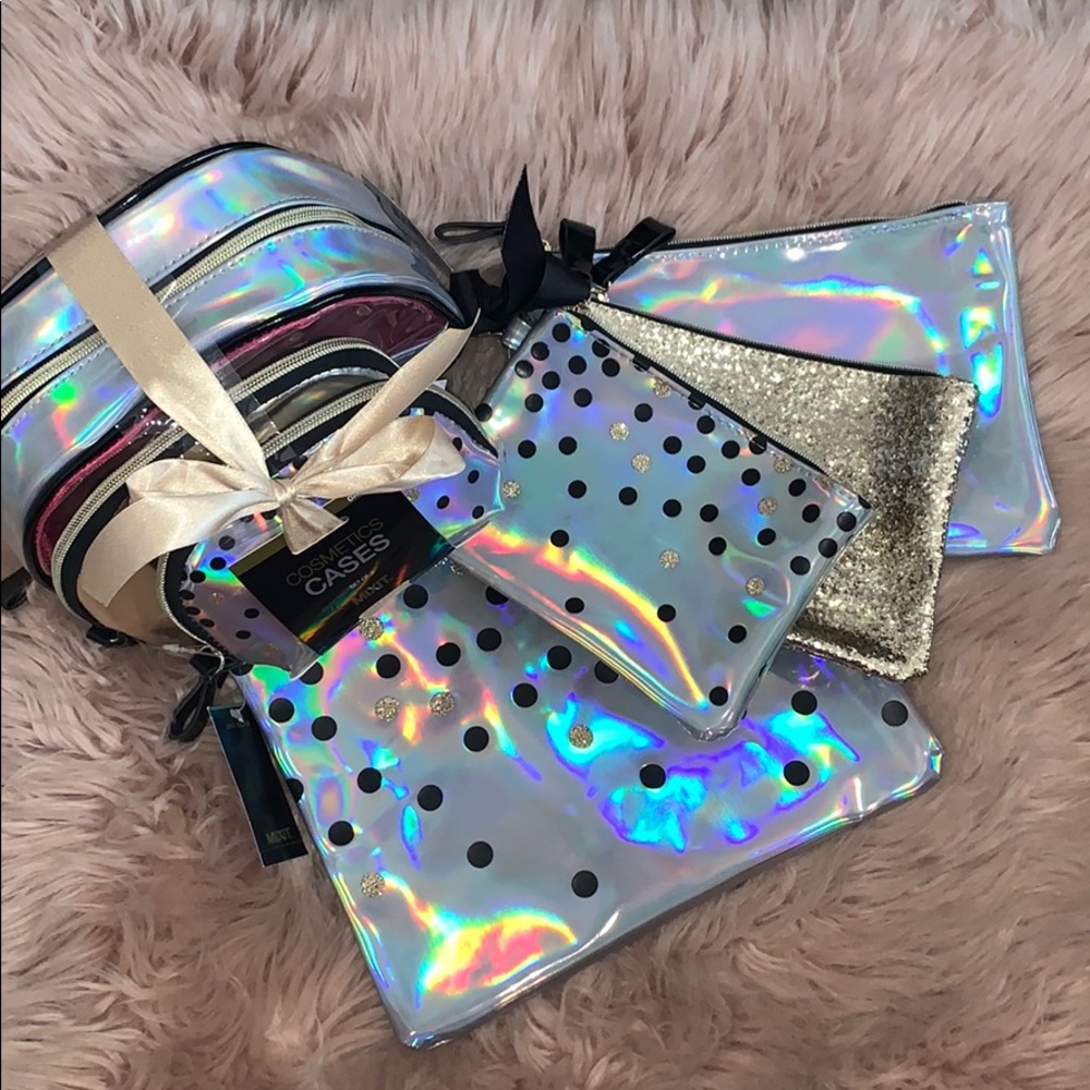 #REFLECTIONS Sliver, Gold & Black Cosmetics Bags